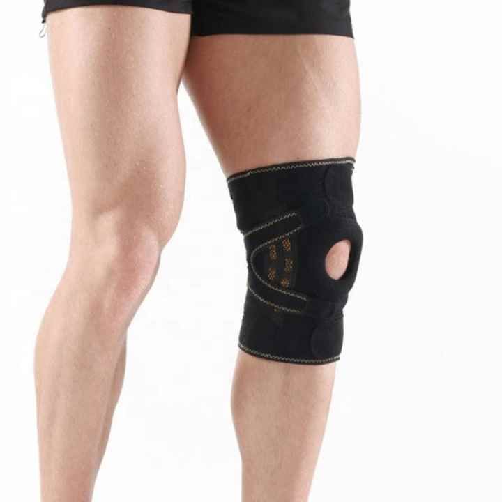 Adjustable Knee Support Brace with Open Patella Design